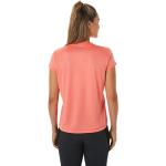 Reduzierte Kurzärmelige Asics Fujitrail T-Shirts aus Polyester für Damen Größe L 