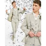 Reduzierte Hahnentritt Elegante Asos Design Hochzeitsanzüge aus Acryl für Herren Größe S zur Hochzeit 