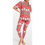 Reduzierte Rote Asos Design Damenschlafanzüge & Damenpyjamas Größe XS zu Weihnachten 