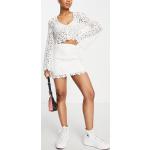 Reduzierte Weiße Asos Design Mini High Waist Röcke & Taillenröcke aus Baumwolle für Damen Größe XS 