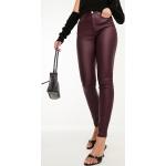 Reduzierte Rote Asos Design Skinny Jeans mit Reißverschluss aus Denim für Damen Größe XS Weite 28, Länge 32 