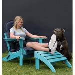 Blaue Adirondack Chairs aus HDPE Höhe 0-50cm 
