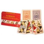 ASS Spielkarten Altenburger 71007 Loriot Rommé, 2 x 55 Karten, Papier, Loriot-Zeichnungen