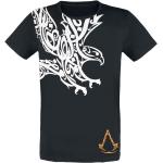 Schwarze Assassin's Creed Rundhals-Ausschnitt T-Shirts für Herren Größe L 