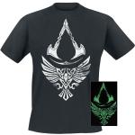 Schwarze Assassin's Creed Rundhals-Ausschnitt T-Shirts für Herren Größe 3 XL 