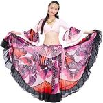 Rosa Maxi V-Ausschnitt Spanierin-Kostüme für Damen Größe XL 