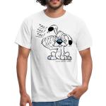 Reduzierte Weiße SPREADSHIRT Asterix & Obelix Idefix T-Shirts aus Baumwolle für Herren 
