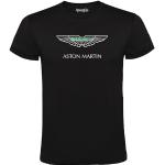 Schwarze Aston Martin T-Shirts aus Baumwolle für Herren Größe M 