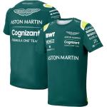 Himmelblaue Aston Martin T-Shirts für Herren Größe XS für den für den Sommer 