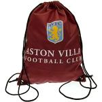 Aston Villa F.C. Turnbeutel CR Offizielles Merchadise, Weinrot, ca. 43 x 33 cm, flach, 42029211, claret