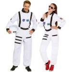 Weiße Buttinette Astronauten-Kostüme für Herren Größe M 