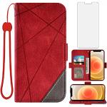 Rote iPhone 12 Hüllen Art: Flip Cases mit Bildern klappbar mini 