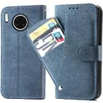 Blaue Huawei Mate 30 Cases Art: Geldbörsen mit Bildern aus Leder klappbar 