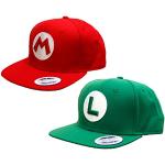 Rote Bestickte Super Mario Snapback-Caps für Partys 