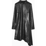 Schwarze Elegante COS Mini Stehkragen Minikleider & kurze Kleider mit Pailletten aus Viskose für Damen Größe XS 