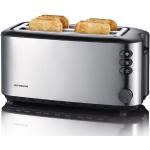 SEVERIN Toaster aus Edelstahl mit Brötchenaufsatz 