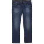 Blaue Gardeur Bill Straight Leg Jeans mit Reißverschluss aus Denim für Herren Weite 32 
