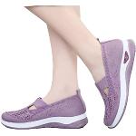 Lavendelfarbene Wanderschuhe & Wanderstiefel mit Schnürsenkel atmungsaktiv für Damen Größe 38 