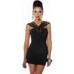 Schwarze Elegante atixo Mini Minikleider & kurze Kleider aus Polyester für Damen Größe XL 