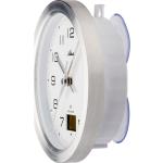 infactory Badezimmeruhr zum Hängen: 2er-Set Badezimmer-Uhr,  Thermo-/Hygrometer, LCD, Saugnapf, Timer, IP54 (Badezimmeruhr mit  Hygrometer)