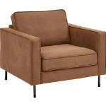Reduzierte Braune Atlantic Home Collection Lounge Sessel aus Kunstleder Breite 50-100cm, Höhe 50-100cm, Tiefe 50-100cm 