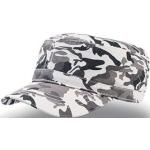 Weiße Camouflage Sportliche Atlantis Army-Caps mit Klettverschluss aus Baumwolle für Herren 