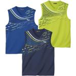 Hellgrüne Sportliche Atlas For Men V-Ausschnitt T-Shirts maschinenwaschbar für Herren Größe M 3-teilig 