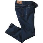 Blaue Atlas For Men Stretch-Jeans mit Reißverschluss aus Denim für Herren Größe 3 XL Große Größen 