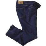 Marineblaue Atlas For Men Stretch-Jeans aus Denim maschinenwaschbar für Herren Übergrößen 