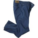 Blaue Atlas For Men Stretch-Jeans mit Nieten aus Denim maschinenwaschbar für Herren Größe S 