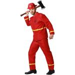 Rote Unifarbene Atosa Feuerwehr-Kostüme für Herren Größe M 