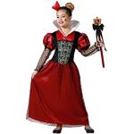 Rote Atosa Alice im Wunderland Herzkönigin-Kostüme für Kinder 