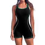 Reduzierte Schwarze Sexy Damenschwimmanzüge & Damensportbadeanzüge aus Polyester gepolstert mit Racerback Größe XL 1-teilig 