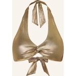Goldene Aubade Bikini-Tops Metallic aus Polyamid ohne Bügel für Damen Größe M 