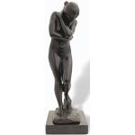aubaho Bronzefigur nach Rodin Eva Figur Garten Eden Bronze Skulptur Antik-Stil 30cm Akt