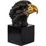 Antike 23 cm aubaho Bronzefiguren mit Vogel-Motiv aus Stein 