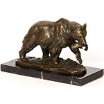 Antike 13 cm aubaho Tierfiguren mit Bärenmotiv aus Bronze 