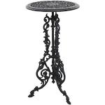 Gartentisch Gusseisen 72cm Tisch Beistelltisch Eisen Antik-Stil schwarz massiv