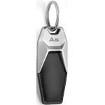 Schwarze Audi A5 Schlüsselanhänger & Taschenanhänger aus Leder graviert 