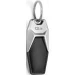 Schwarze Audi Q3 Schlüsselanhänger & Taschenanhänger aus Rindsleder graviert 