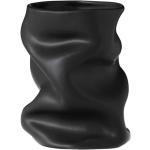 Schwarze 20 cm Audo Runde Vasen & Blumenvasen 20 cm aus Keramik 