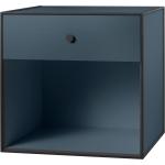 Blaue Audo Wohnzimmerschränke aus Holz mit Schublade Breite 0-50cm, Höhe 0-50cm, Tiefe 0-50cm 