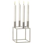 Silberne Bauhaus 14 cm Audo Geometrische Kerzenständer & Kerzenhalter 
