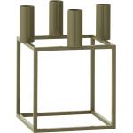 Olivgrüne Bauhaus 14 cm Audo Geometrische Kerzenständer & Kerzenhalter 