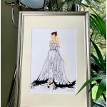 Audrey Hepburn - Sabrina Gerahmtes Original Gemälde Art Painting
