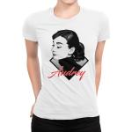 Graue Audrey Hepburn T-Shirts aus Baumwolle trocknergeeignet für Herren 