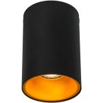 Reduzierte Schwarze Moderne Qazqa Runde Deckenstrahler & LED Deckenstrahler aus Stahl dimmbar GU10 