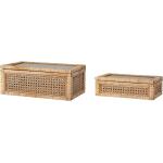 Beige Moderne Bloomingville Boxen & Aufbewahrungsboxen 32 cm aus Massivholz 2-teilig 