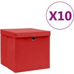 Rote vidaXL Faltboxen mit Deckel 