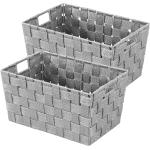 Graue WENKO Adria Boxen & Aufbewahrungsboxen 20 cm aus Kunststoff 2-teilig 